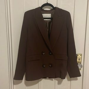 Zara blazer brown